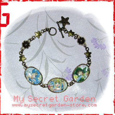 Mermaid Melody Pichi Pichi Pitch ぴちぴちピッチ anime Cabochon Bronze Bracelet  Mermaid Melody Pichi Pichi Pitch ぴちぴちピッチ anime Cabochon Bronze Bracelet